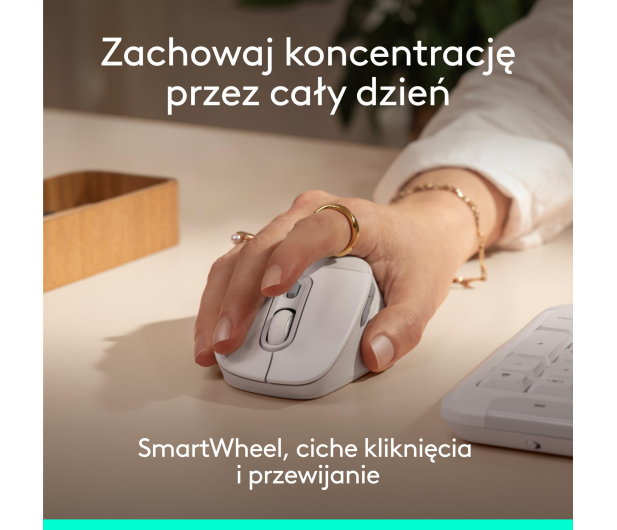 Logitech Signature Comfort Plus MK880 biały - 1533425 - zdjęcie 13